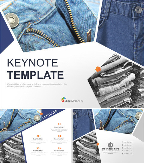 主题演讲模板免费下载 - 牛仔裤_6 slides